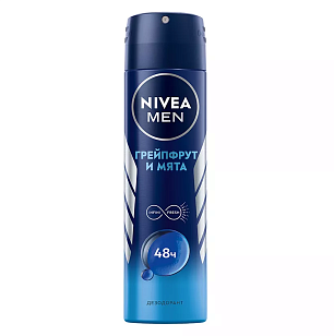 Nivea MEN Део спрей Грейпфрут и мята 150мл