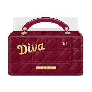 Diva Салфетки влажные очищающие универсальные mix, 8х8шт