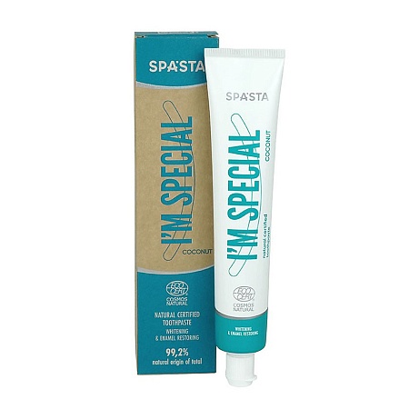 Spasta I'M Special Зубная паста Whitening&enamel restoring (Ecocert), 75мл