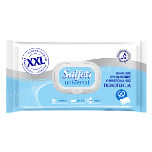 Salfeti Полотенца влажные Universal XXL с клапаном 60шт