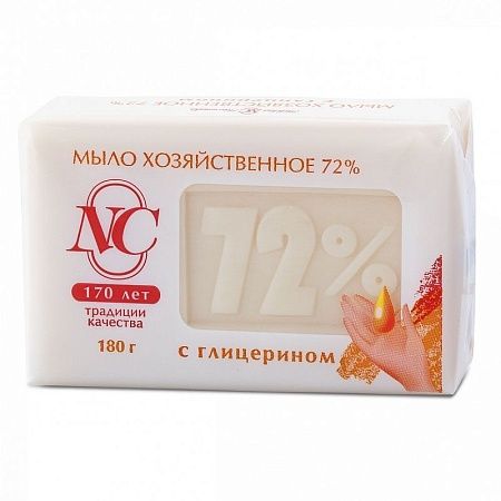 Невская Косметика Хозяйственное мыло 72% с глицерином, 180г