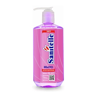 Sanitelle Жидкое мыло дезинфицирующее Soft 300мл*