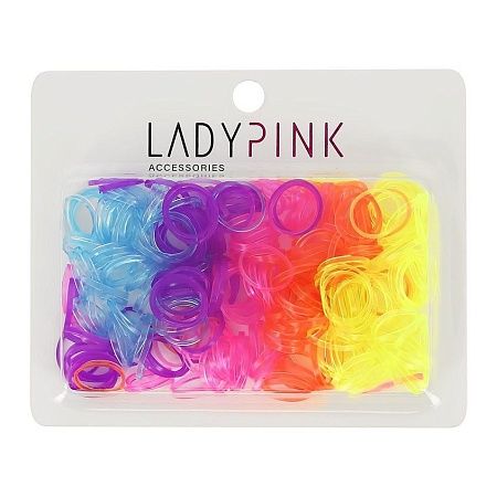 LADY PINK Набор резинок Box цветных и, ярких