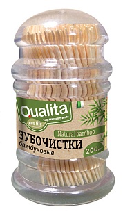 QUALITA Зубочистки бамбуковые, 200шт