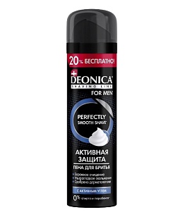 DEONICA FOR MEN Пена для бритья Активная защита с черным углём, 240мл