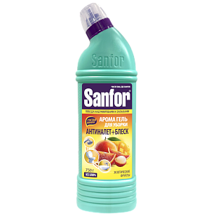 Sanfor Арома Средство чистящее для сантехники гель Экзотические фрукты 750г