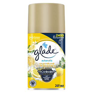 Glade Освежитель воздуха Automatic см.баллон Сицилийский лимонад и мята 269 мл