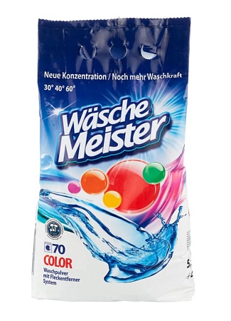 WascheMeister Стиральный порошок Автомат для цветных вещей, 5,25кг