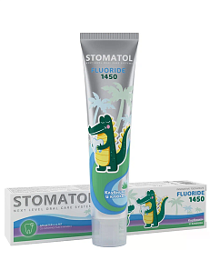 STOMATOL Зубная паста детская 2-12 лет Fluoride 75г