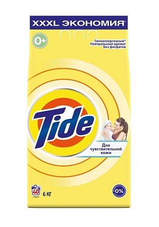 TIDE Стиральный порошок Автомат для чувствительной кожи, 6кг