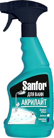 Sanfor Средство чистящее для ванн Акрилайт пена, 500мл