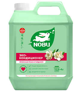 Nobu Кондиционер для белья Японская роза и гардения 4л