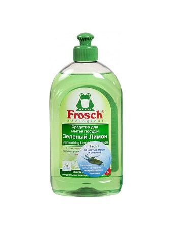 Frosch Средство для мытья посуды Зеленый лимон, 500мл