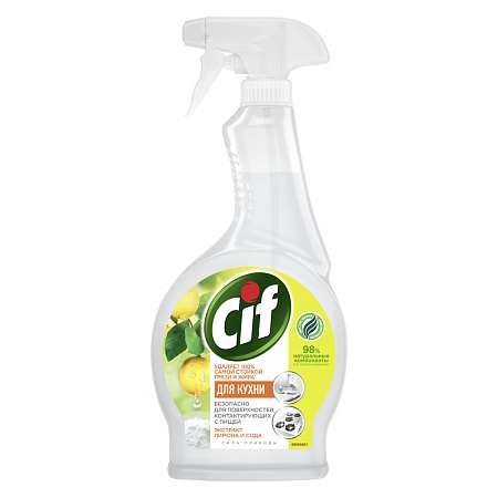 CIF Средство чистящее для кухни Сила природы спрей, 500мл