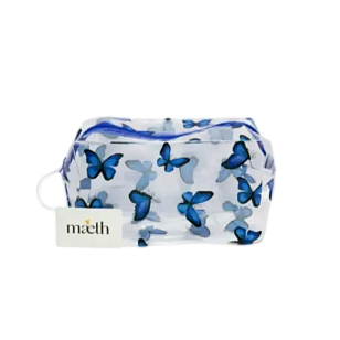 Mæth Косметичка-пенал  Бабочки голубая 16х8х9,5см