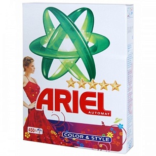 ARIEL Стиральный порошок Автомат Color&Style, 450гр