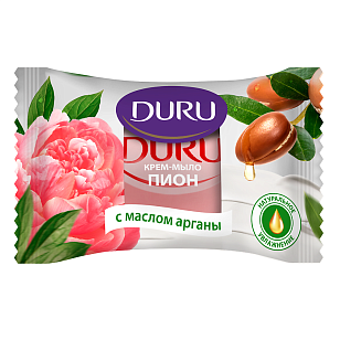 DURU Крем-мыло Пион с маслом Арганы 80г