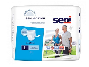 Seni ACTIVE large Трусы впитывающие, 10шт