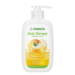 SYNERGETIC Жидкое мыло Body Therapy Спелая дыня 250мл