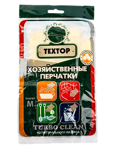 Textop Перчатки латексные Turbo Clean р-р М /300