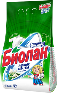 Биолан Стиральный порошок Автомат Белые цветы, 6000гр
