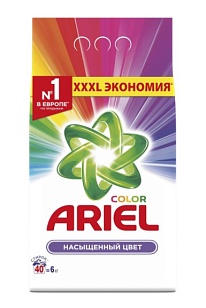 ARIEL Стиральный порошок Автомат Color, 6кг
