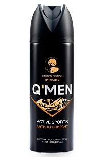 Q'MEN Антиперспирант спрей Active Sports 200мл