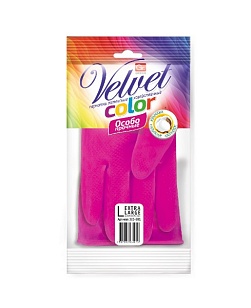 GRIFON COLOR Перчатки латексные с хлопковым напылением р-р, S