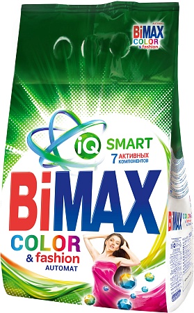 BiMax Стиральный порошок Автомат Color&Fashion, 1500гр