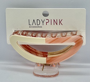 LADY PINK Краб big розово-белый, 1шт