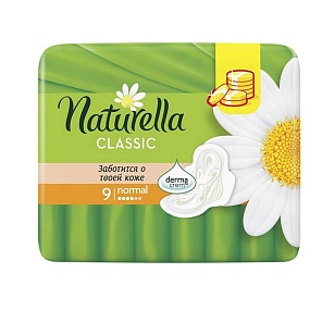 Naturella Classic Normal Прокладки с крылышками, 9шт