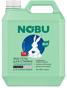 Nobu Жидкое средство для стирки с кондиционером Black&Dark гель 4л