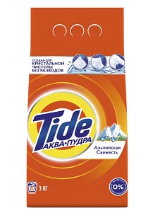 TIDE Стиральный порошок Автомат Альпийская свежесть, 3кг
