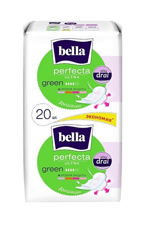 Bella Perfecta Ultra Green Прокладки ультратонкие, 20шт