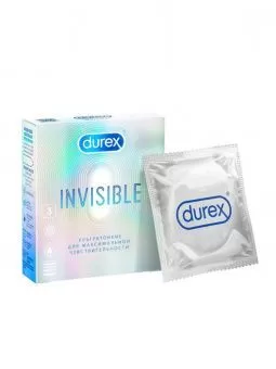 Durex Invisible Презервативы ультратонкие, 3шт